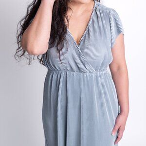 Baltic Born Athena Pleated Maxi in "Rain"
